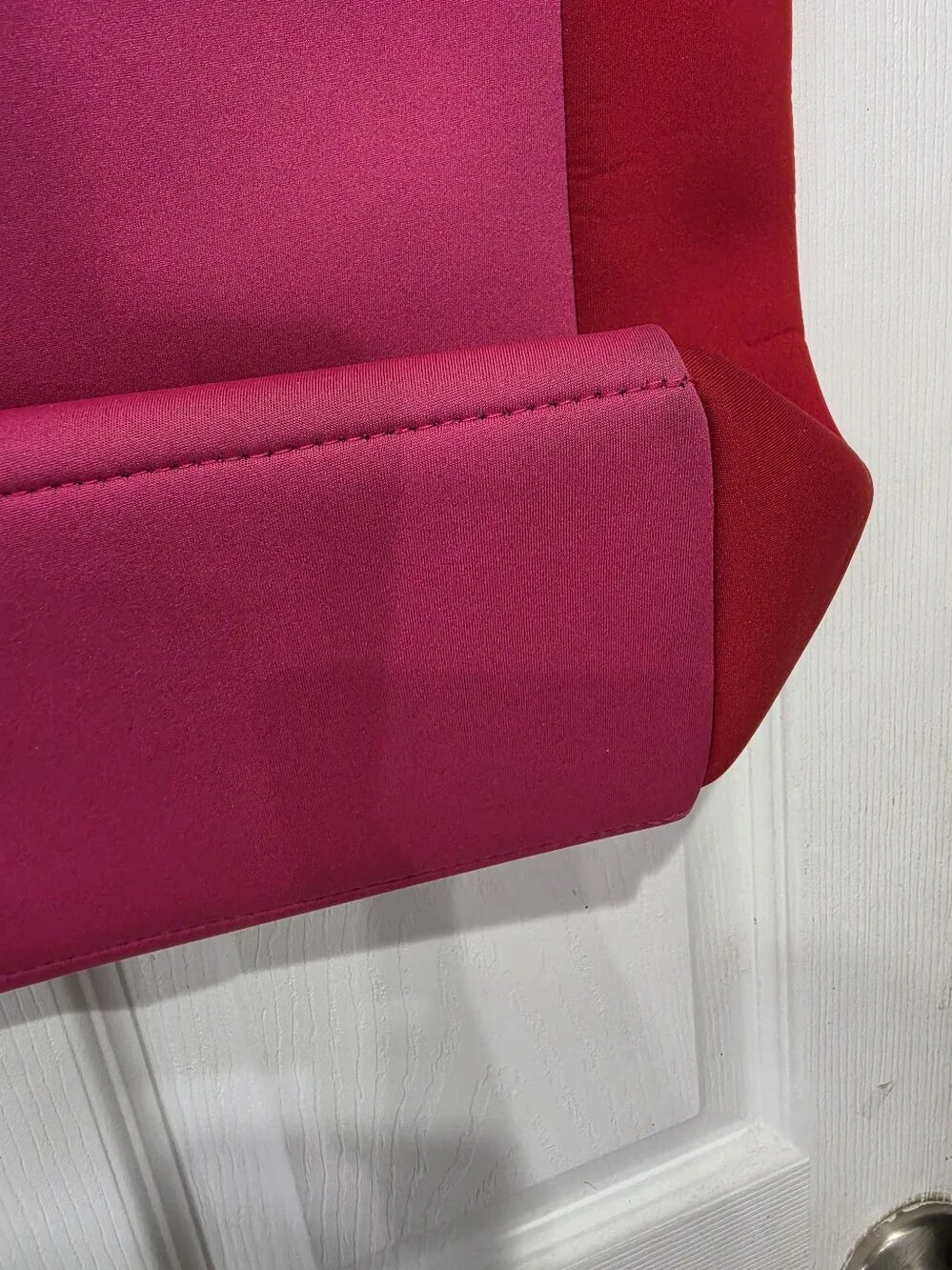 summersalt Red and Pink Striped-Handle Tote